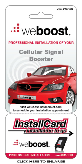 weBoost Mobile InstallCard front